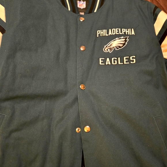 100% AUTHENTIC PHILA. EAGLES CHAMPIONSHIP JACKET - Picture 3 of 11